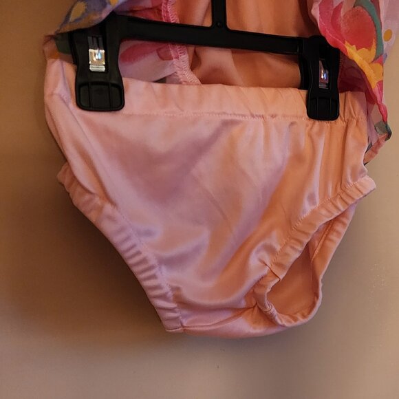 Koala Kids Baby's Peach Floral Trapeze Dress With Bloomers. Size 6 Months - Picture 6 of 8